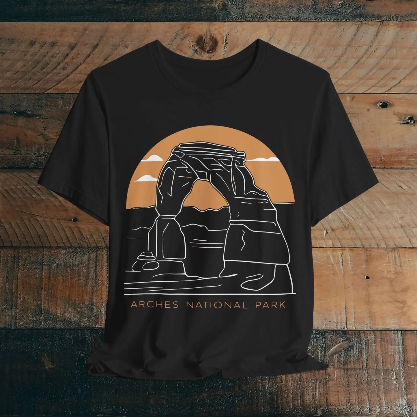 Arches National Park Unisex Fit Soft T-Shirt Delicate Arch Sunset - Park Service Apparel