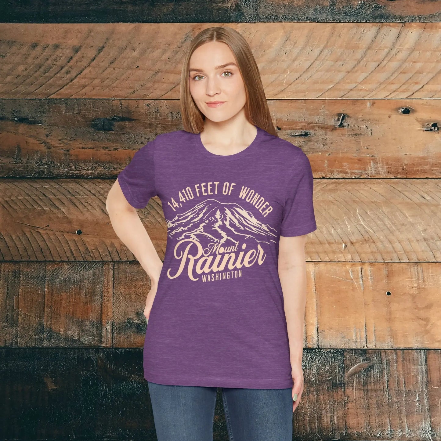 Mount Rainier Washington Unisex Soft Short Sleeve T-Shirt 14k Ft Of Wonder - Park Service Apparel