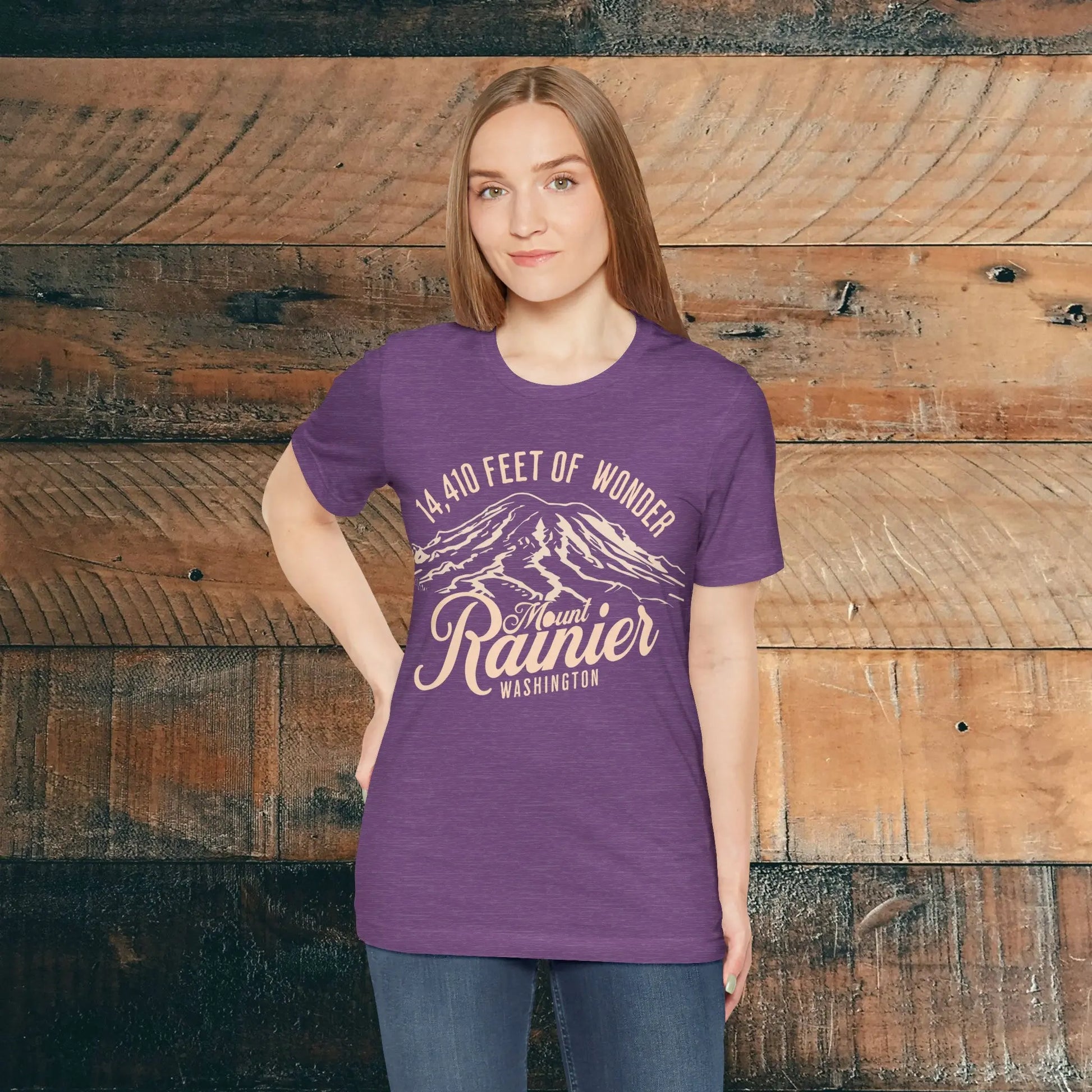 Mount Rainier Washington Unisex Soft Short Sleeve T-Shirt 14k Ft Of Wonder - Park Service Apparel