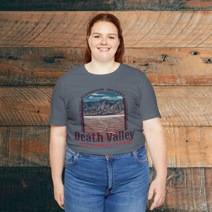 Death Valley National Park Unisex Jersey Tee Airlume Cotton Badwater Basin - Park Service Apparel