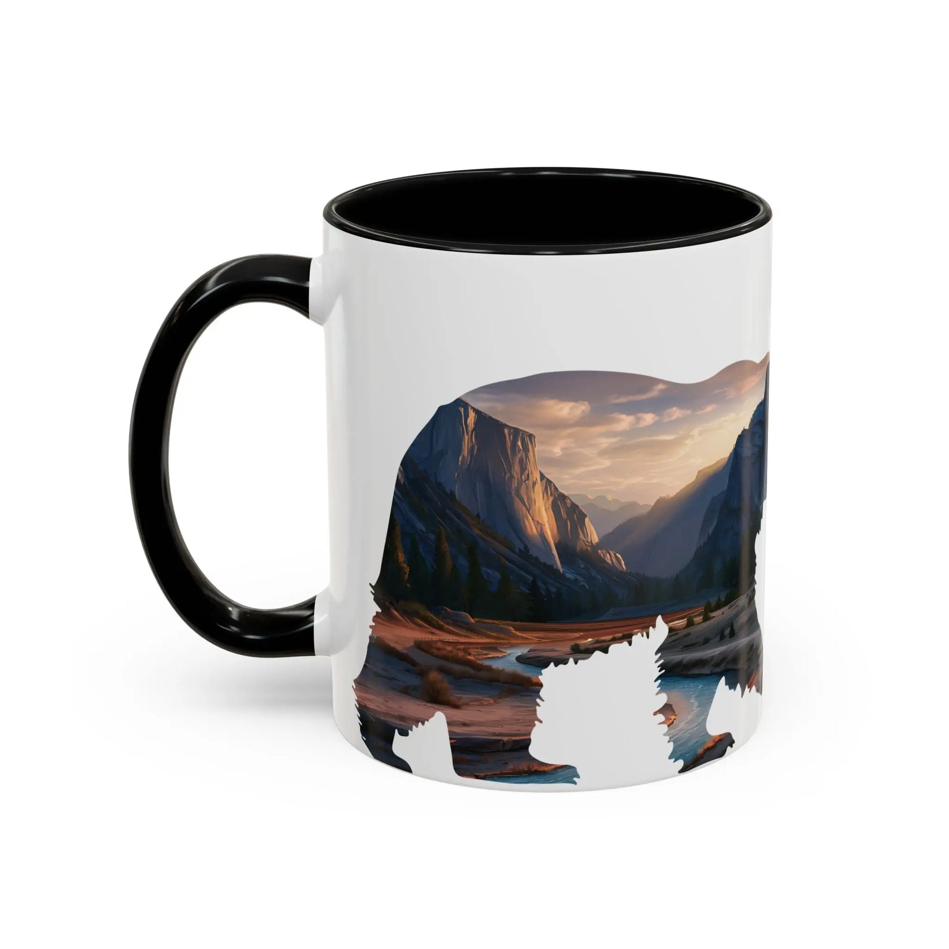 Yosemite National Park Valley Bear Accent Coffee Mug 11oz 15oz Blue Black Pink Red - Park Service Apparel