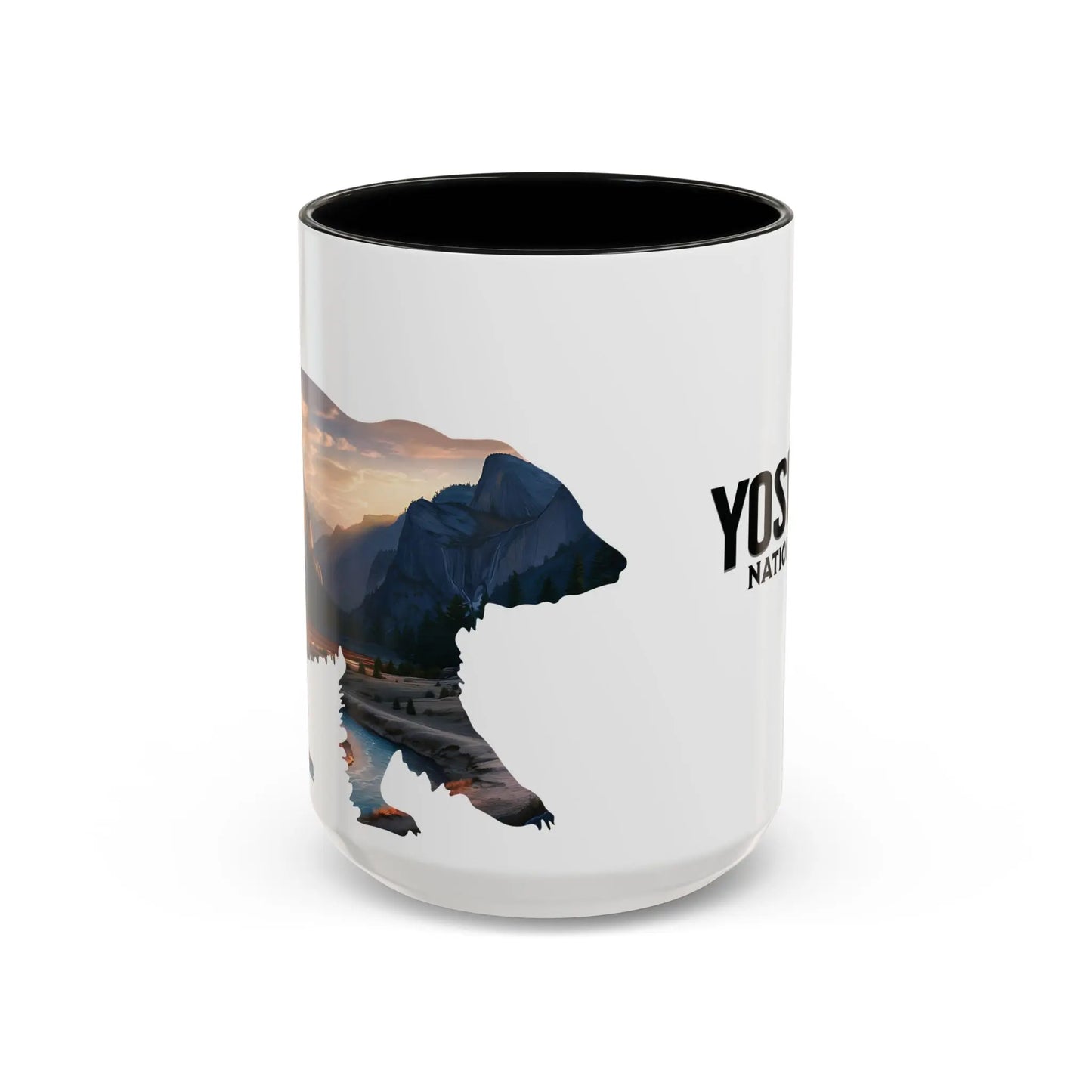 Yosemite National Park Valley Bear Accent Coffee Mug 11oz 15oz Blue Black Pink Red - Park Service Apparel