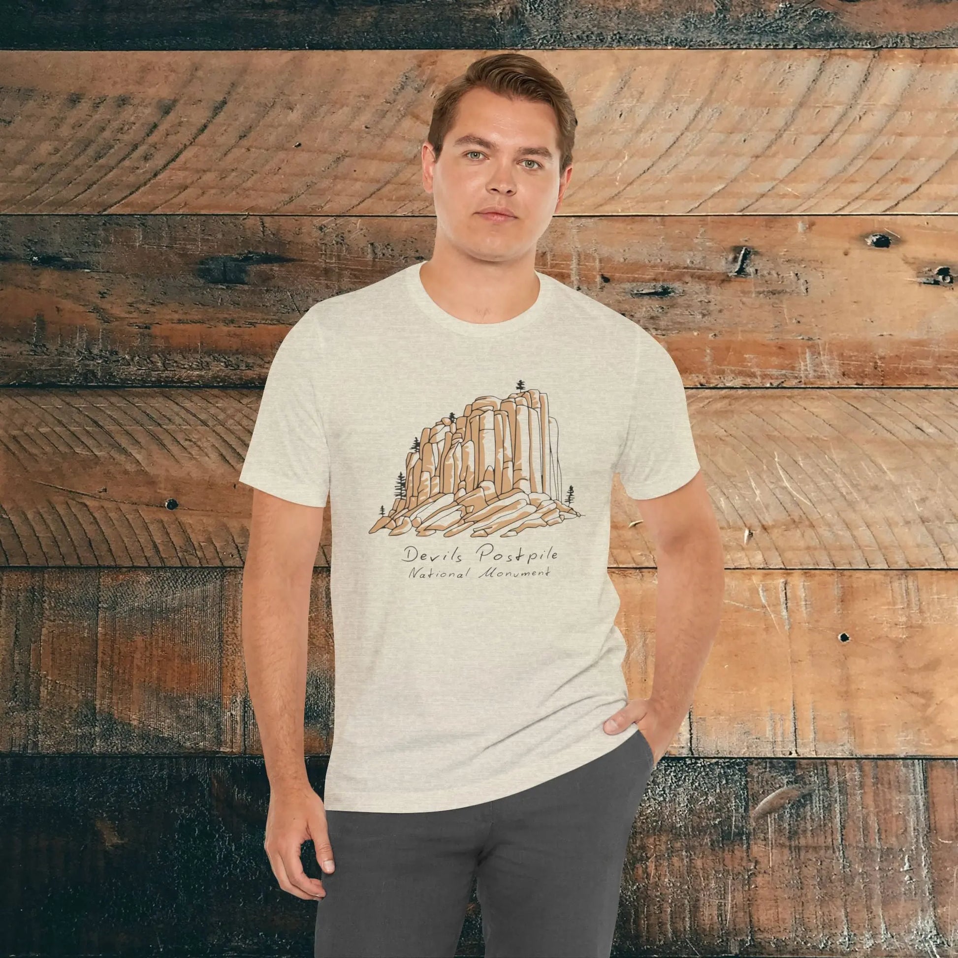 Devils Postpile National Monument Unisex Fit Soft T-shirt Mammoth Lakes California - Park Service Apparel