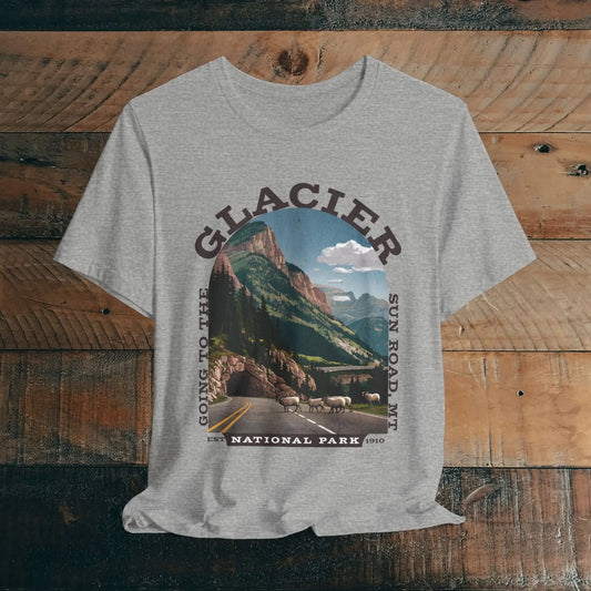 Glacier National Park Unisex Fit T-Shirt Going To The Sun Road Montana - Park Service Apparel