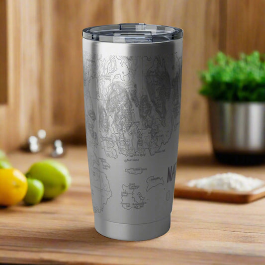 Acadia National Park Topographic Tumbler 20oz  Spill Resistant Lid Coastal Maine - Park Service Apparel