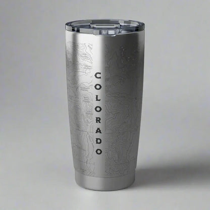 Rocky Mountain National Park Topographic Tumbler 20oz USGS Map Print - Park Service Apparel
