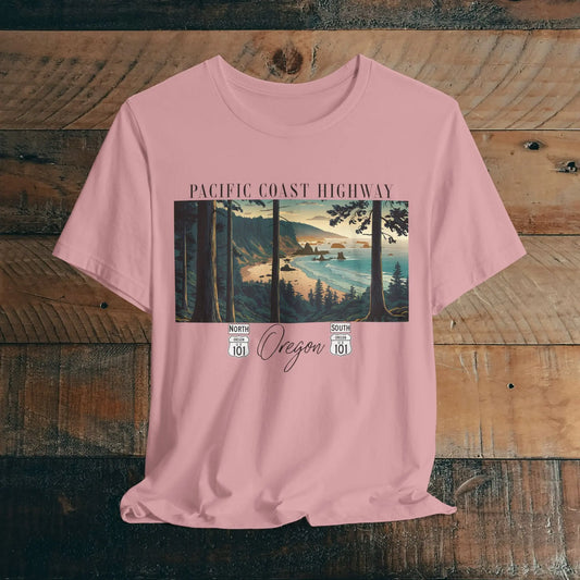 Oregon Coast Highway 101 Pacific Coast Highway Unisex Fit T-shirt PCH Tee - Park Service Apparel