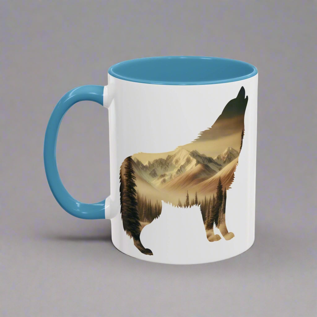 Denali National Park Wolf Colored Coffee Mug 11oz 15oz Printify