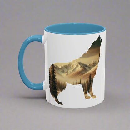 Denali National Park Wolf Colored Coffee Mug 11oz 15oz Printify