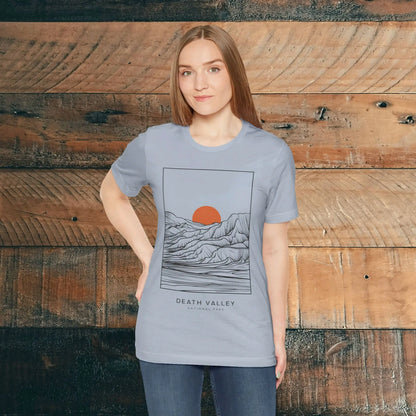 Death Valley National Park Desert Line Art Unisex Fit Soft T-Shirt - Park Service Apparel