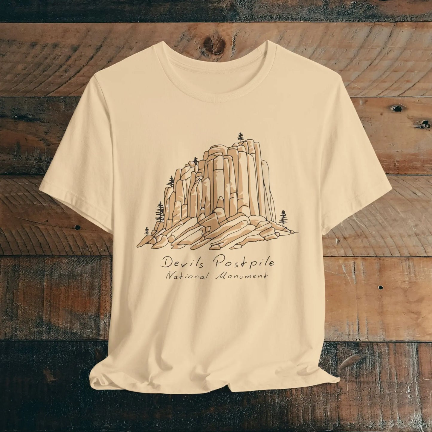 Devils Postpile National Monument Unisex Fit Soft T-shirt Mammoth Lakes California - Park Service Apparel