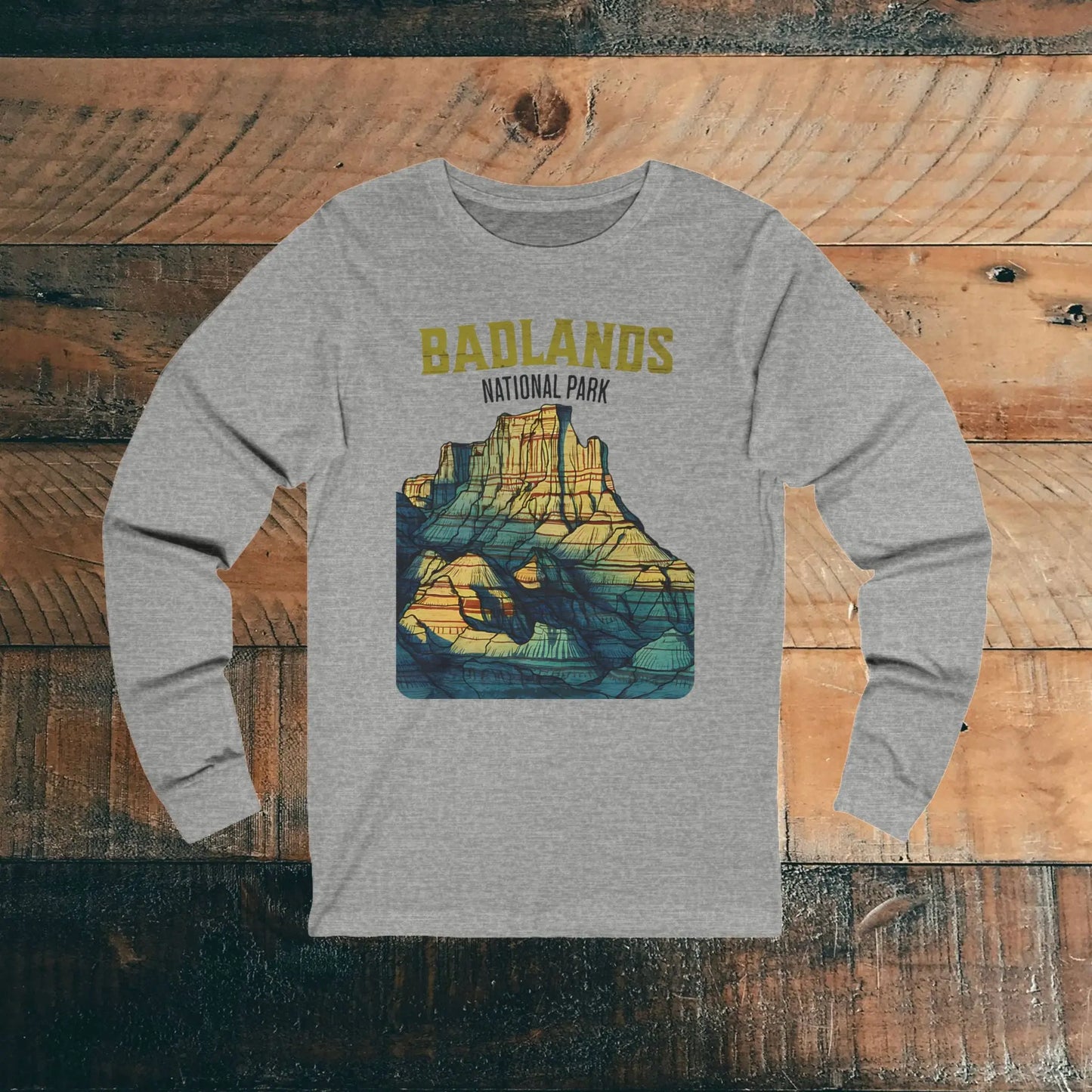 Badlands National Park Unisex Fit Long Sleeve T-shirt - Park Service Apparel