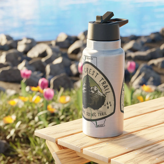 Pacific Crest Trail PCT National Scenic Insulated Water Bottle Tumbler 32oz Map Logo - Park Service Apparel