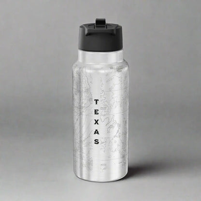 Big Bend National Park Topographic Insulated Water Bottle Tumbler 32oz USGS Map Print - Park Service Apparel