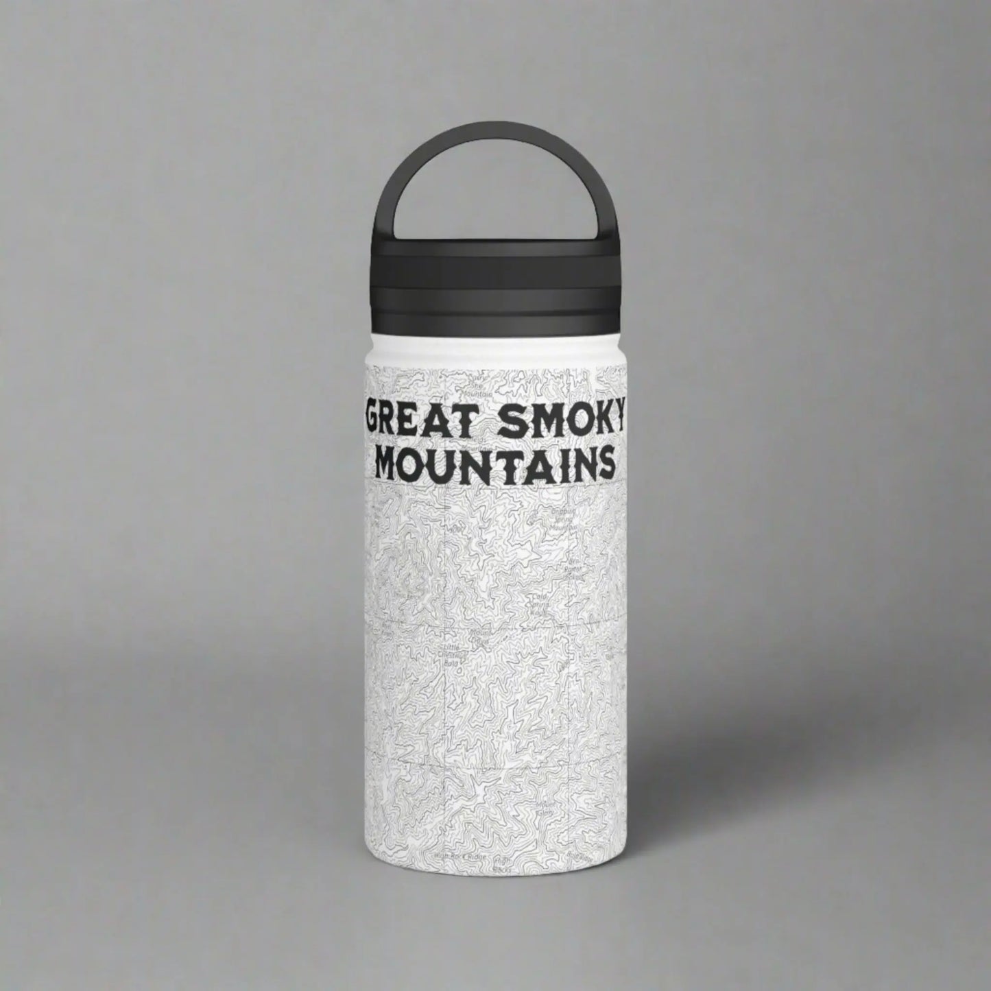 Great Smoky Mountains National Park Stainless Steel Water Bottle Handle Lid (3 Sizes, 3 Lid Options) Appalachian Trail Clingmans Dome - Park Service Apparel