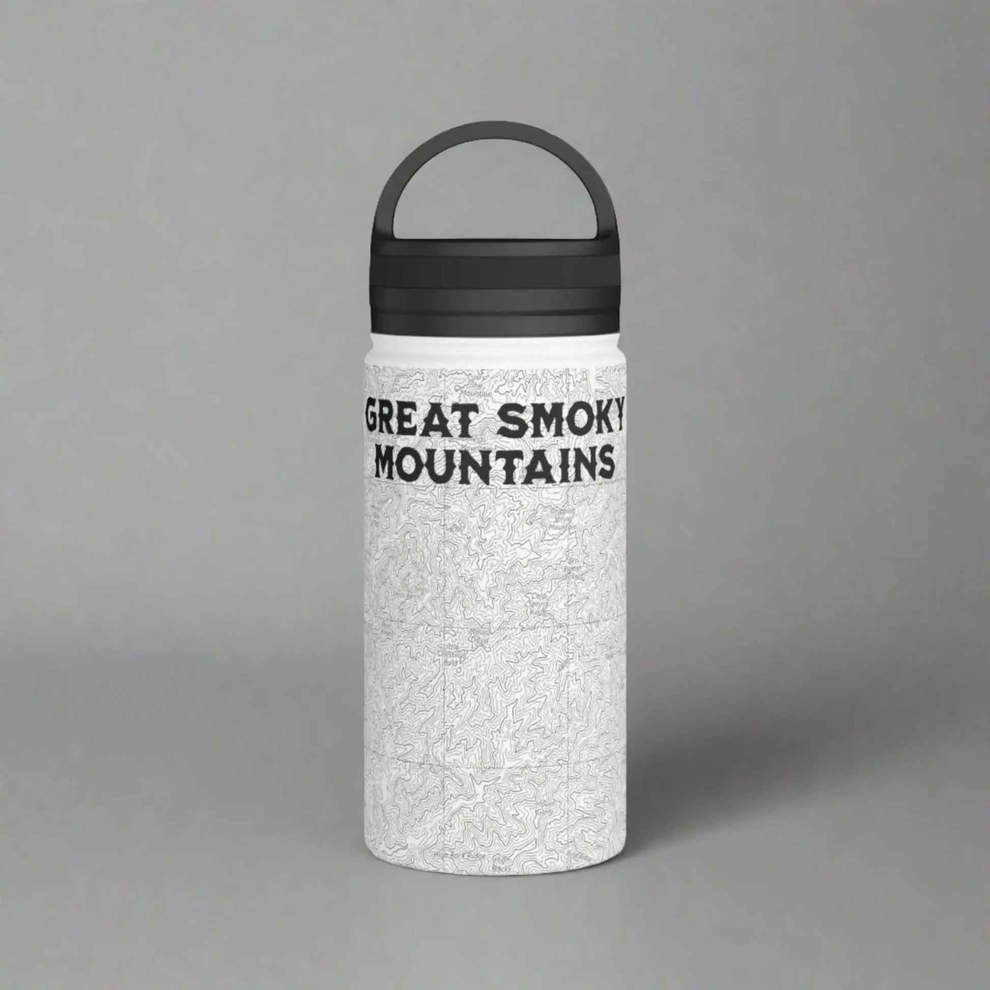 Great Smoky Mountains National Park Stainless Steel Water Bottle Handle Lid (3 Sizes, 3 Lid Options) Appalachian Trail Clingmans Dome - Park Service Apparel