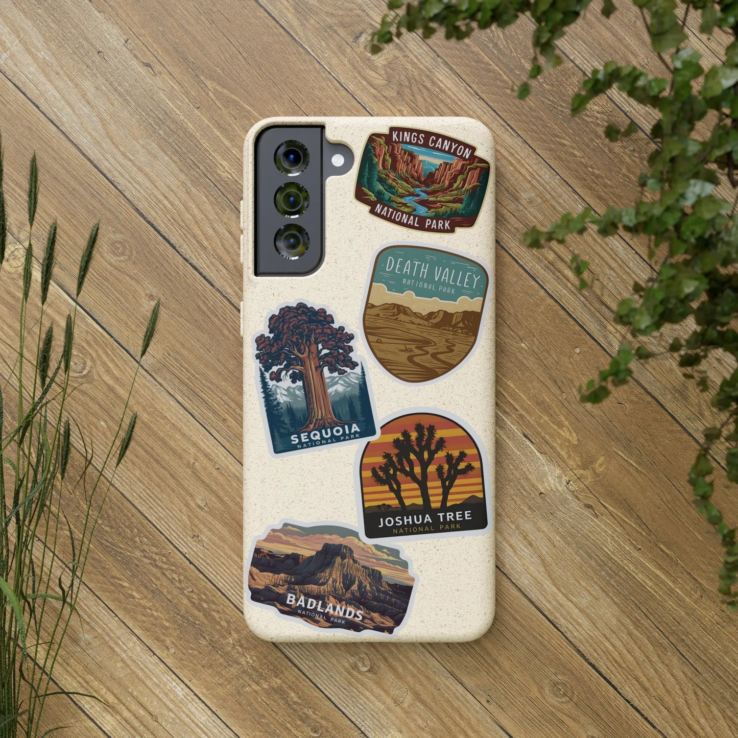 Biodegradable Custom National Park Sticker Style Printed Phone Case Personalize Your Phone Protector (iPhone 11-15) (Galaxy 20-22) - Park Service Apparel