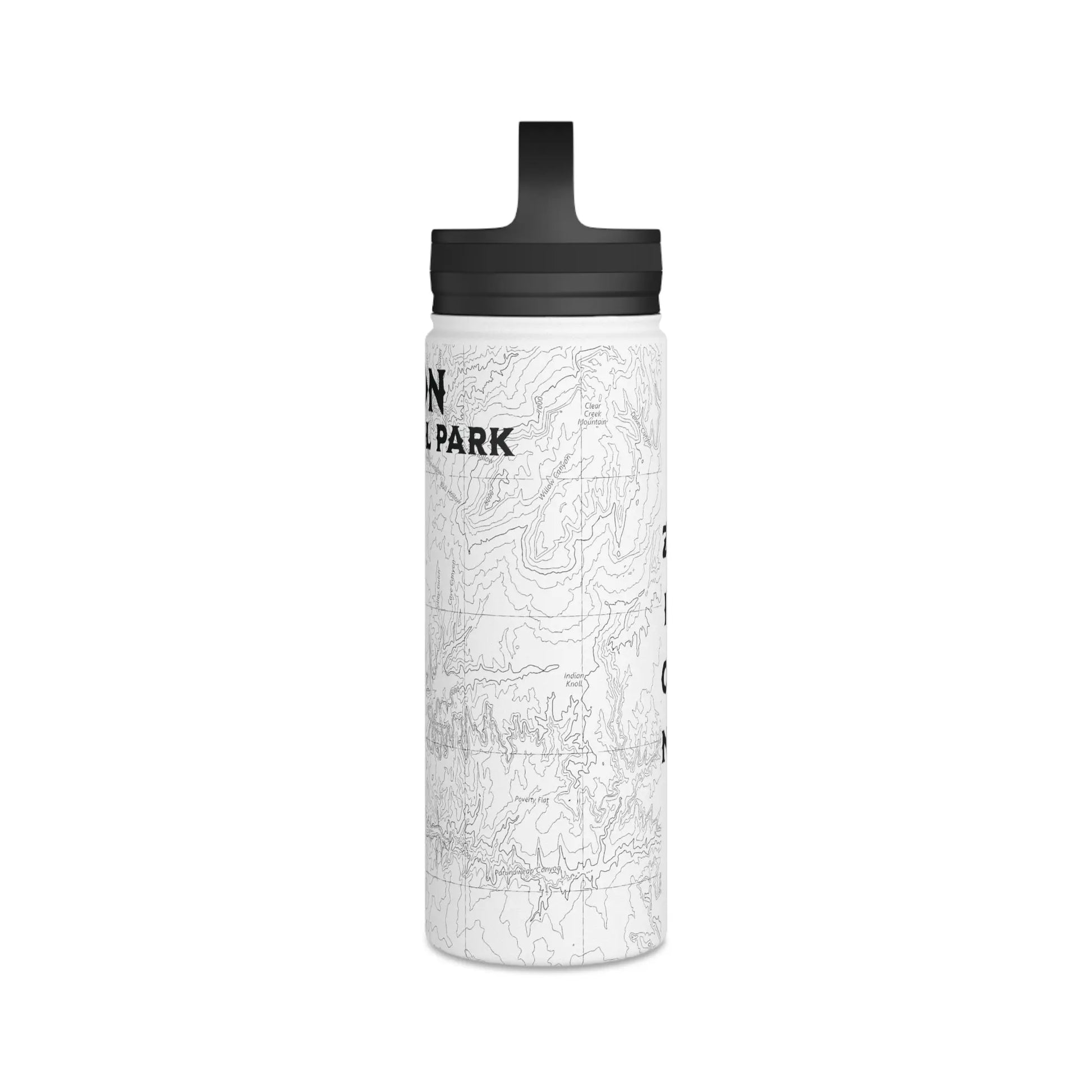 Zion National Park Insulated Stainless Steel Water Bottle (3 Sizes, 3 Lid Options) - Park Service Apparel
