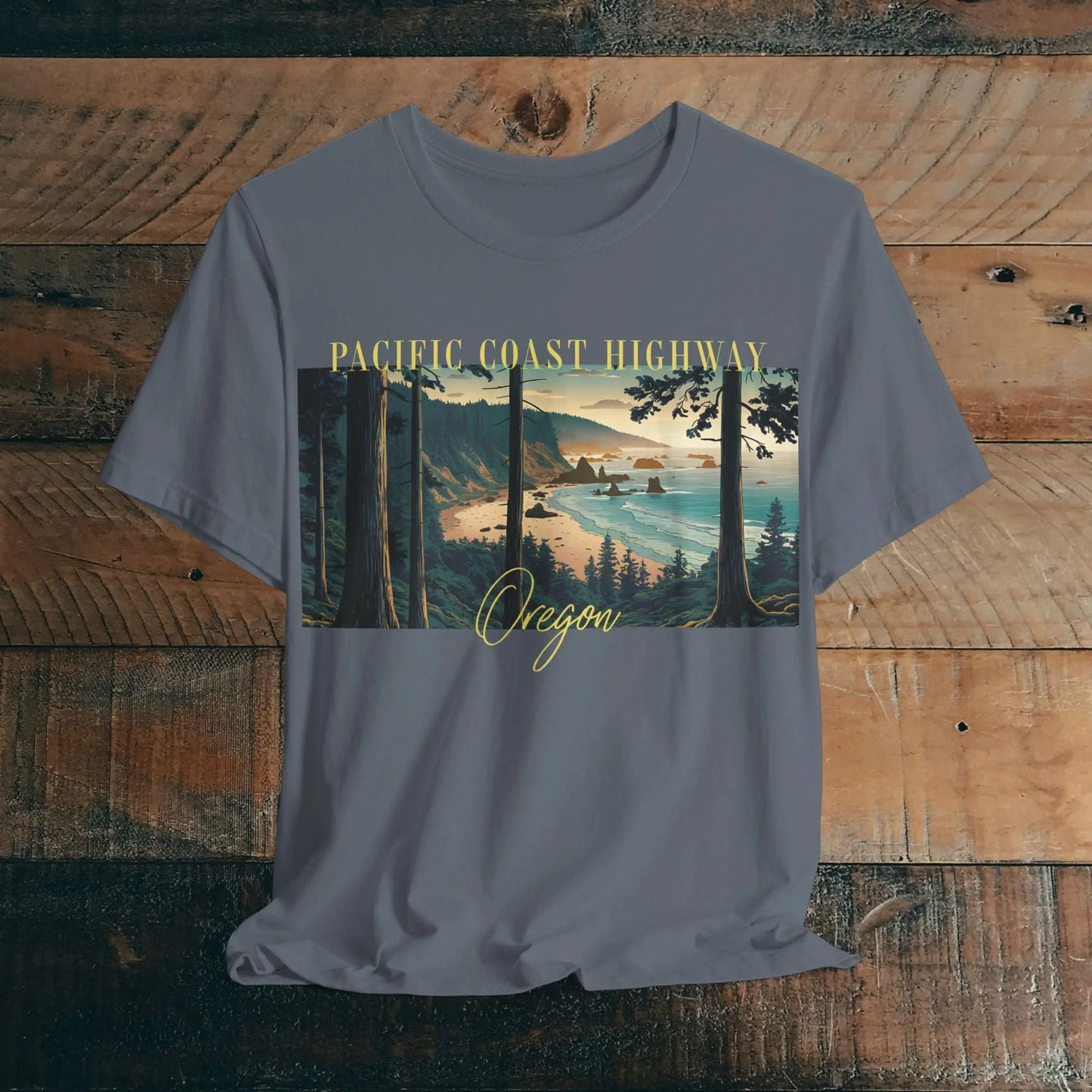 Oregon Coast Pacific Coast Highway Unisex Fit Soft T-shirt PCH Coastline - Park Service Apparel