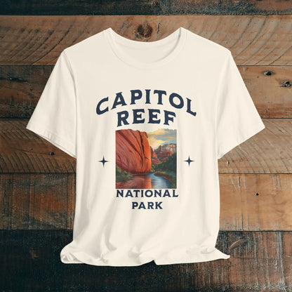 Capitol Reef National Park Unisex Fit Soft Tee River Red Rock T-Shirt - Park Service Apparel