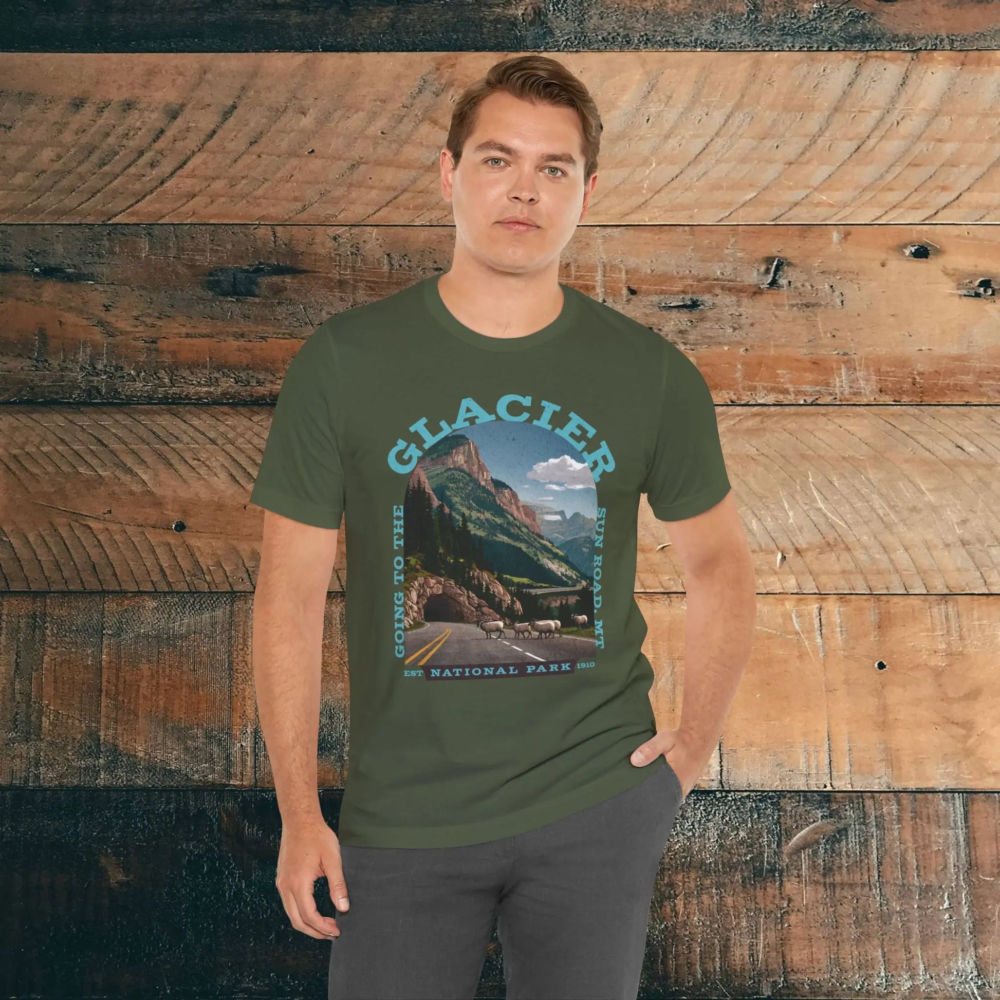 Glacier National Park Unisex Fit T-Shirt Going To The Sun Road Montana - Park Service Apparel