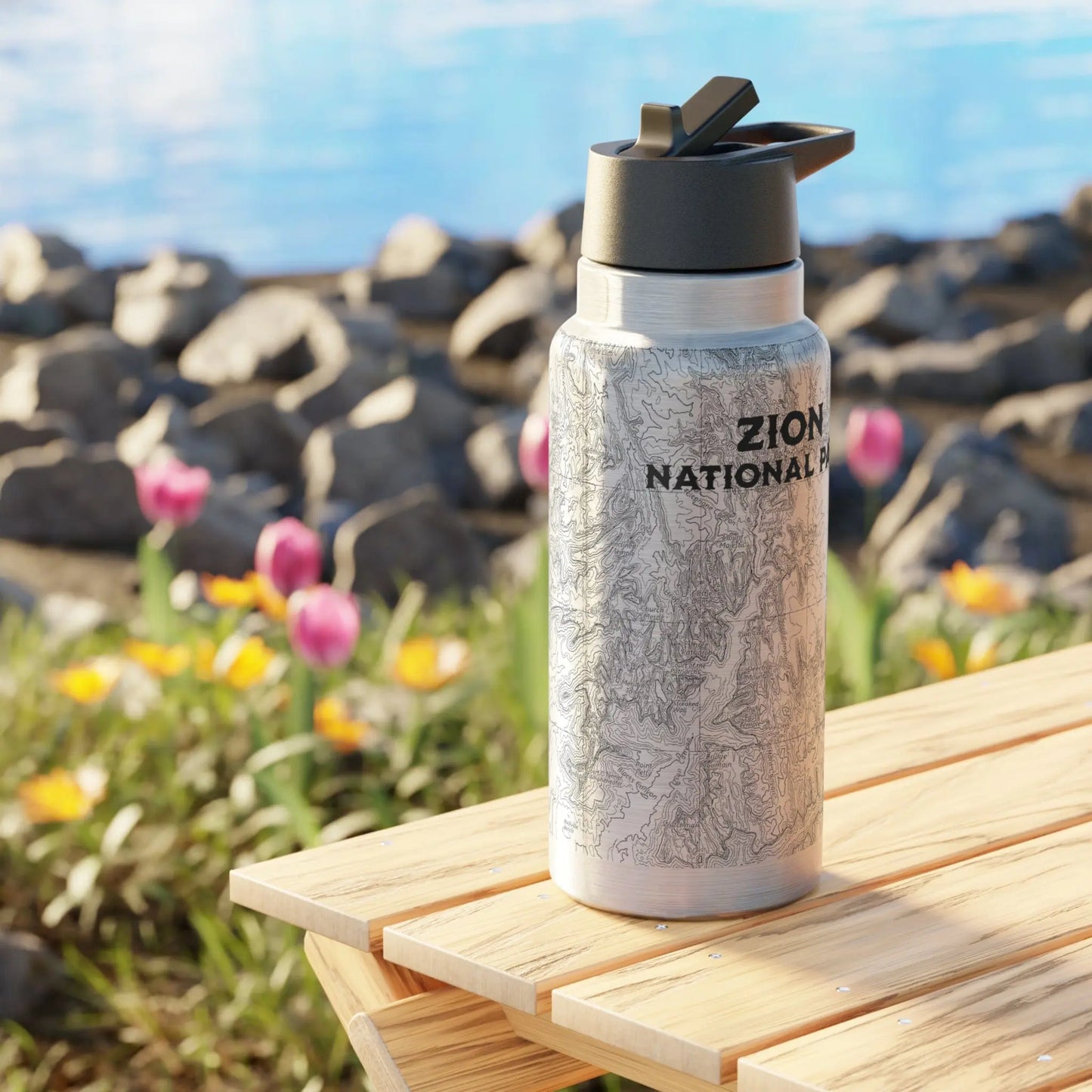 Zion National Park Insulated Water Bottle Tumbler, 32oz - Park Service Apparel