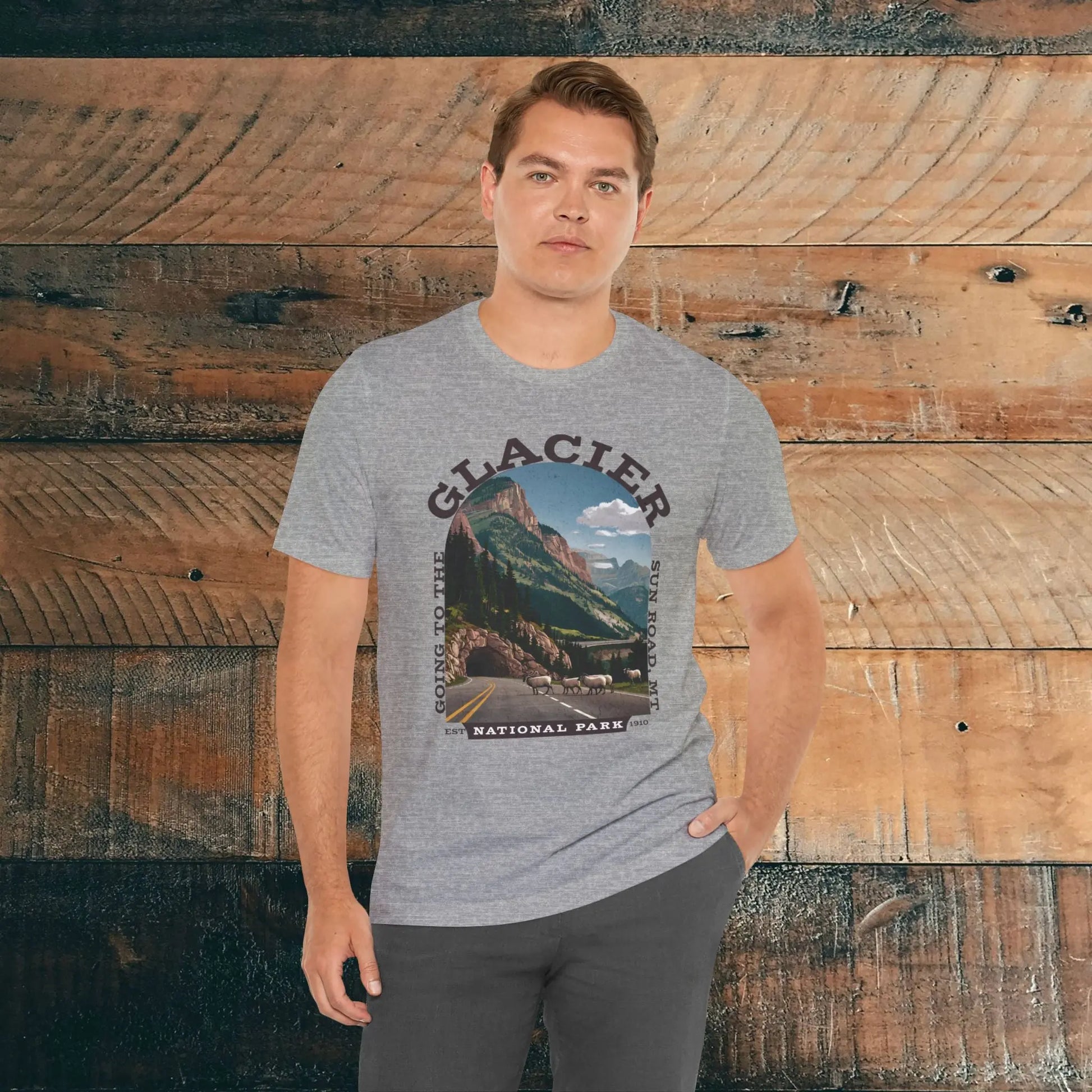 Glacier National Park Unisex Fit T-Shirt Going To The Sun Road Montana - Park Service Apparel