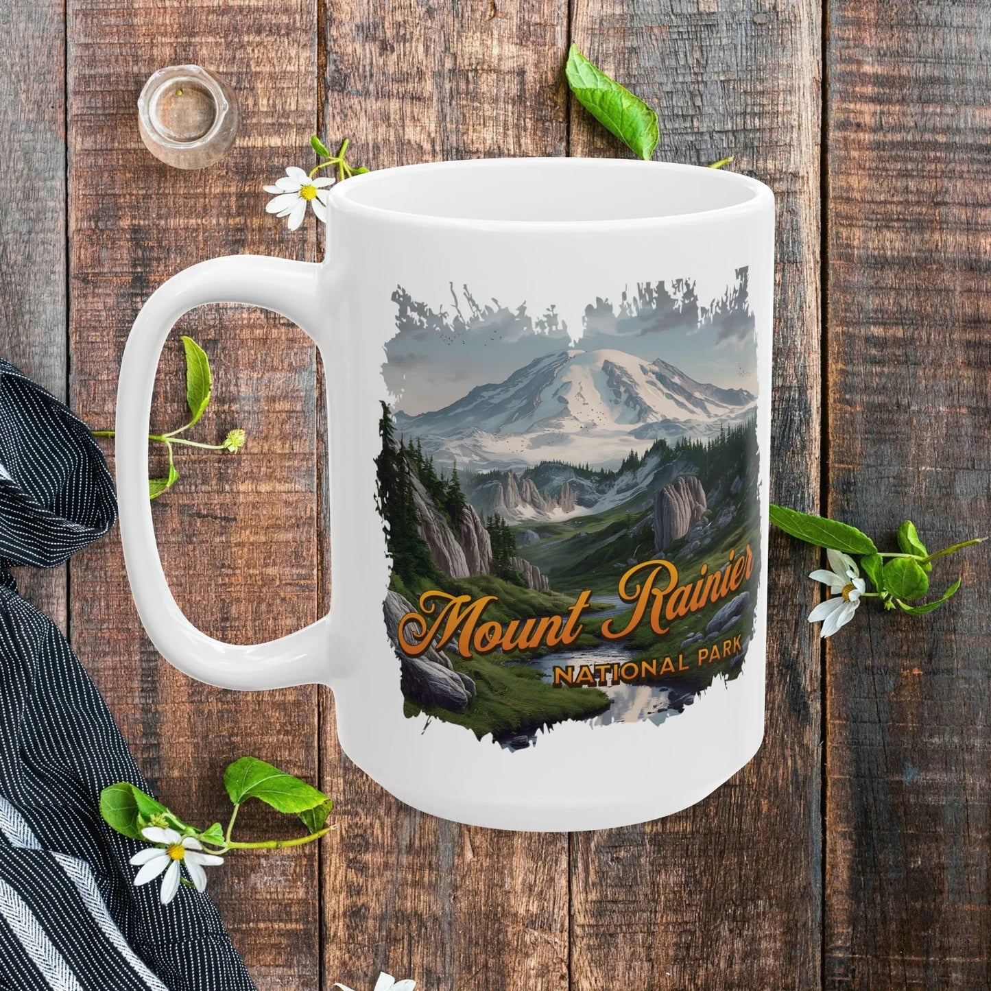 Mount Rainier National Park Scenic Ceramic Mug, (11oz, 15oz) - Park Service Apparel