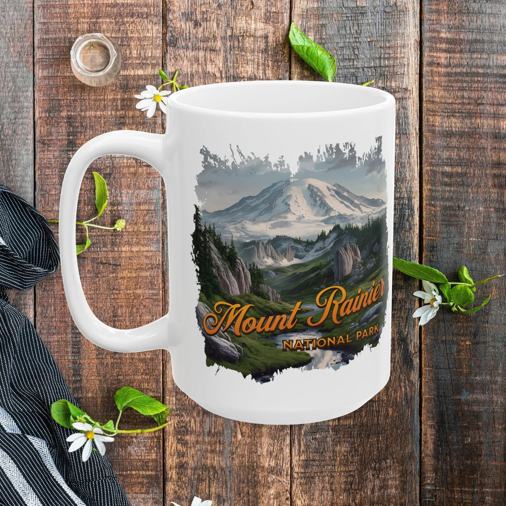 Mount Rainier National Park Scenic Ceramic Mug, (11oz, 15oz) - Park Service Apparel
