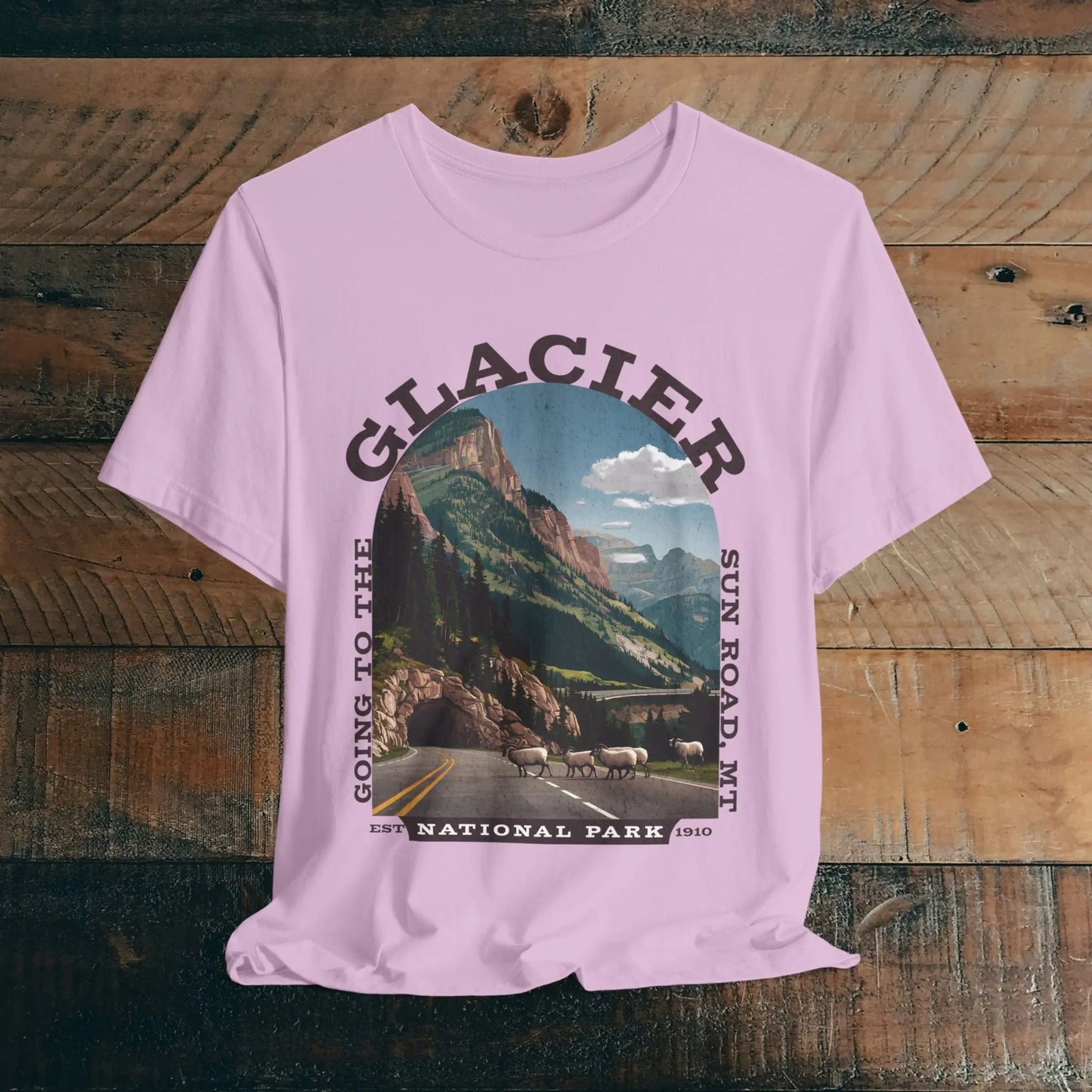 Glacier National Park Unisex Fit T-Shirt Going To The Sun Road Montana - Park Service Apparel