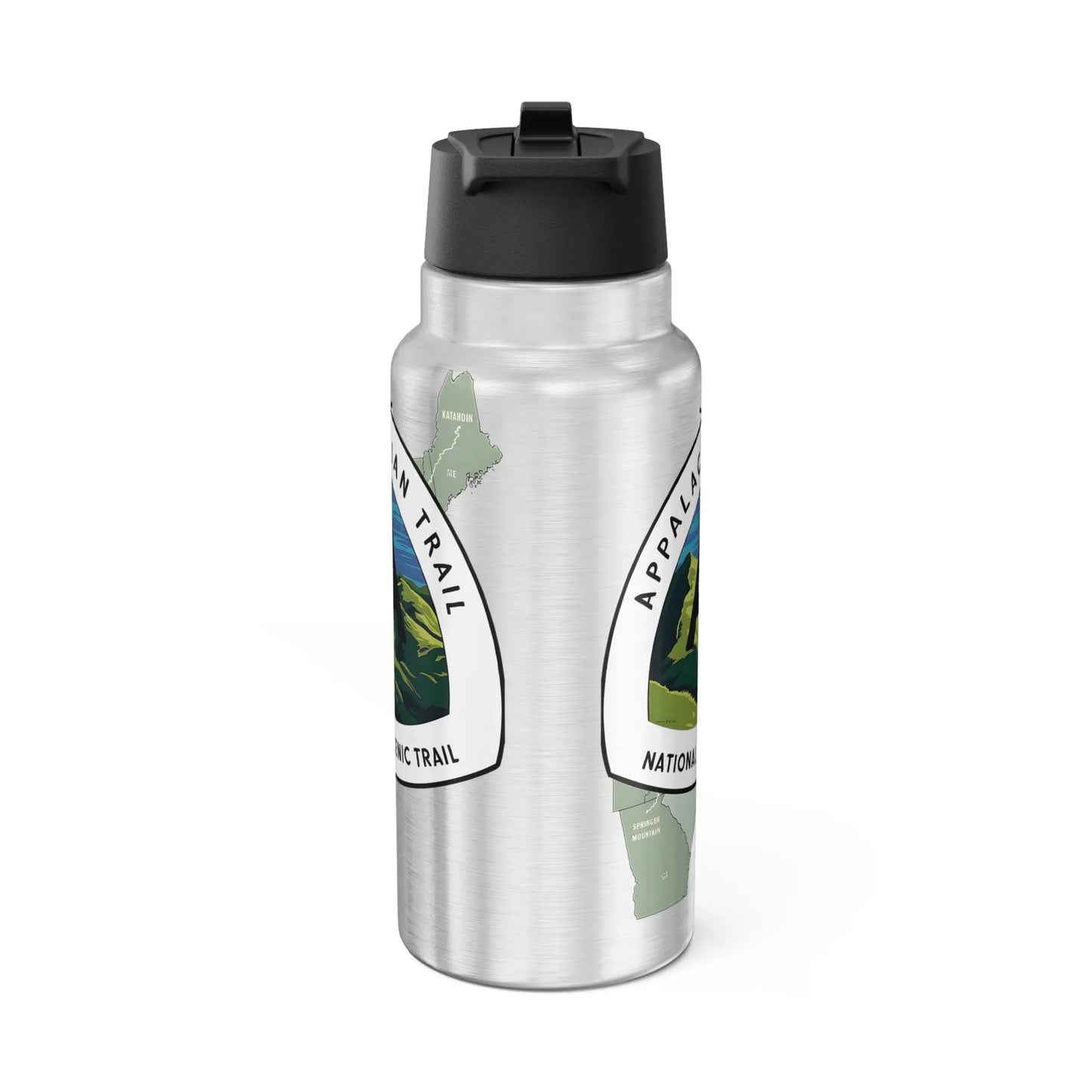 Appalachian National Scenic Trail AT Insulated Water Bottle Tumbler 32oz Map Logo - Park Service Apparel