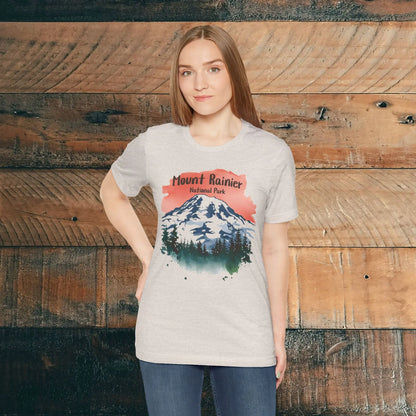 Mount Rainier National Park Unisex Fit Soft T-Shirt - Park Service Apparel
