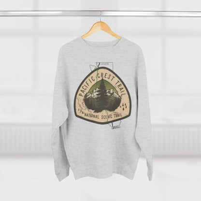 Pacific Crest National Scenic Trail Unisex Fit Crewneck Sweatshirt PCT Map Logo - Park Service Apparel