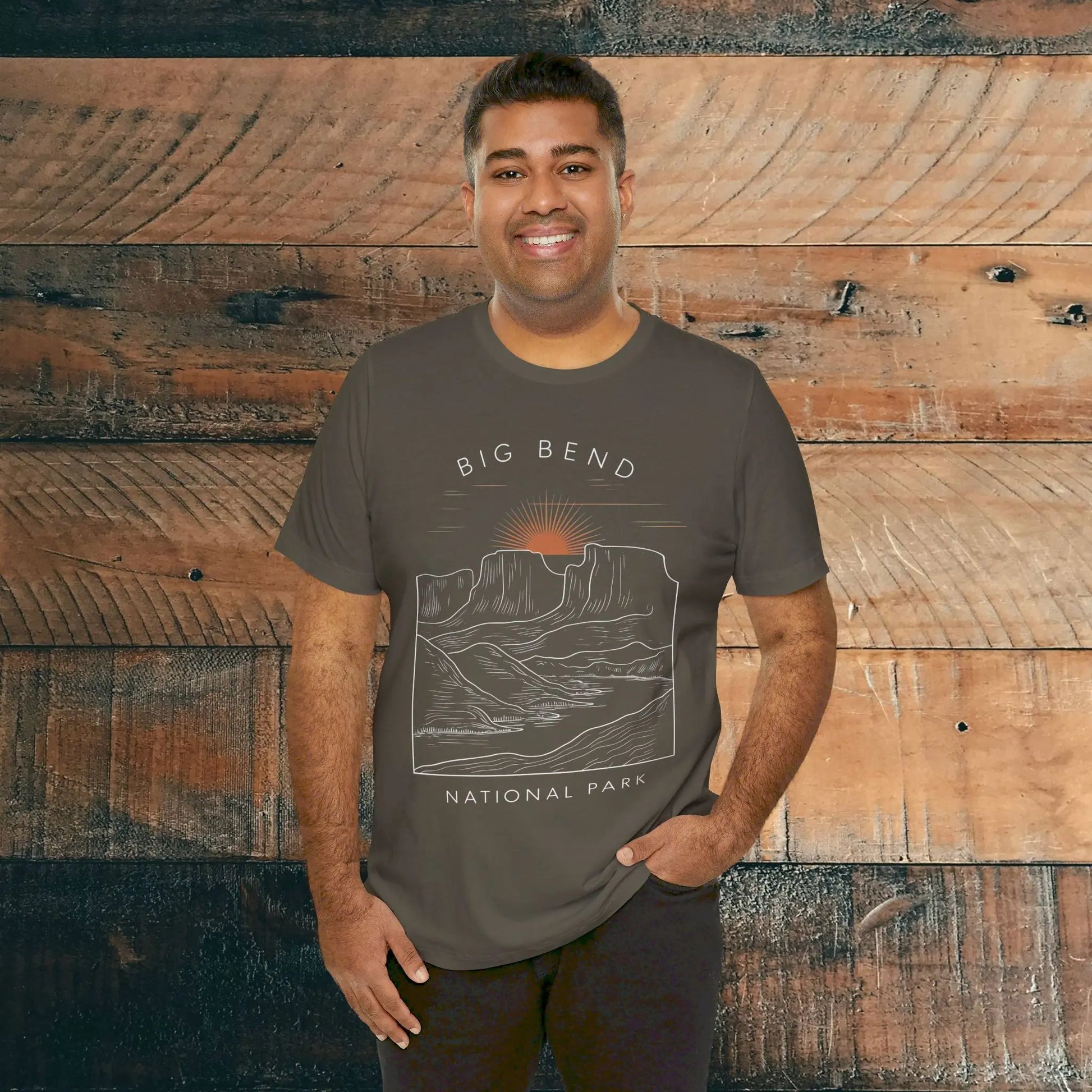 Big Bend National Park Unisex Fit Soft T-Shirt Sunrise Curving River - Park Service Apparel