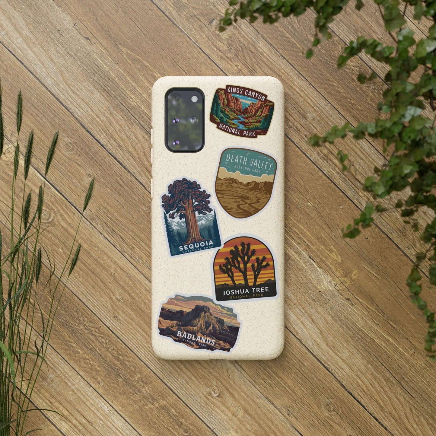 Biodegradable Custom National Park Sticker Style Printed Phone Case Personalize Your Phone Protector (iPhone 11-15) (Galaxy 20-22) - Park Service Apparel