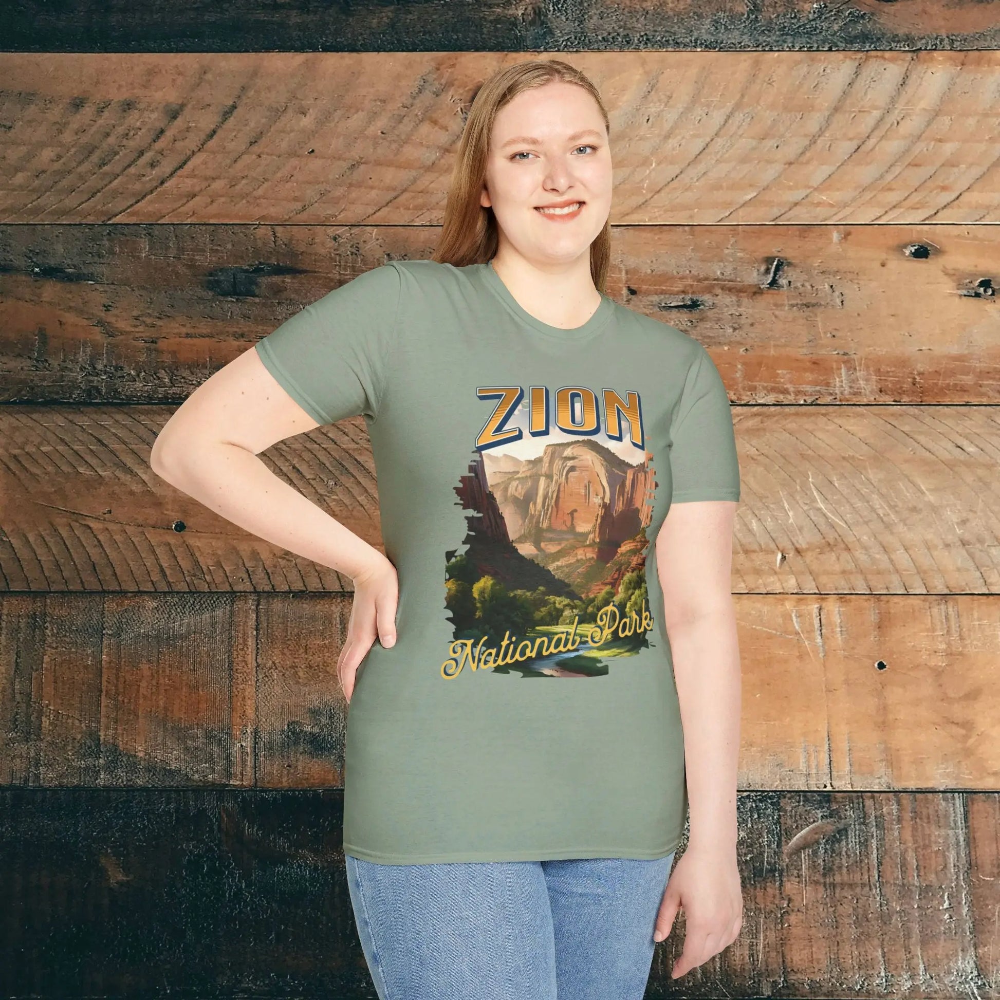 Zion National Park Unisex Fit Scenic T-Shirt Cotton Printify