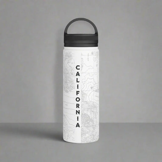 Joshua Tree National Park Topographic Stainless Steel Water Bottle Handle Lid California - Park Service Apparel