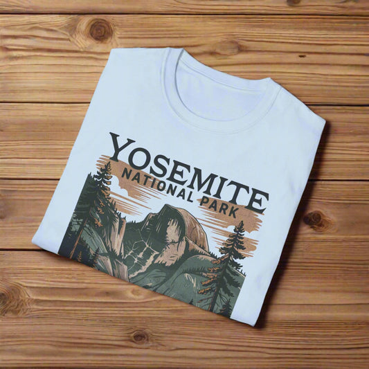 Yosemite Valley Half Dome Unisex Fit Soft T-Shirt Printify
