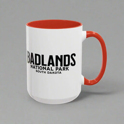 Badlands National Park Accent Coffee Mug 11oz 15oz Blue Black Pink Red Outdoor Inspired Ceramic Mug - Park Service Apparel