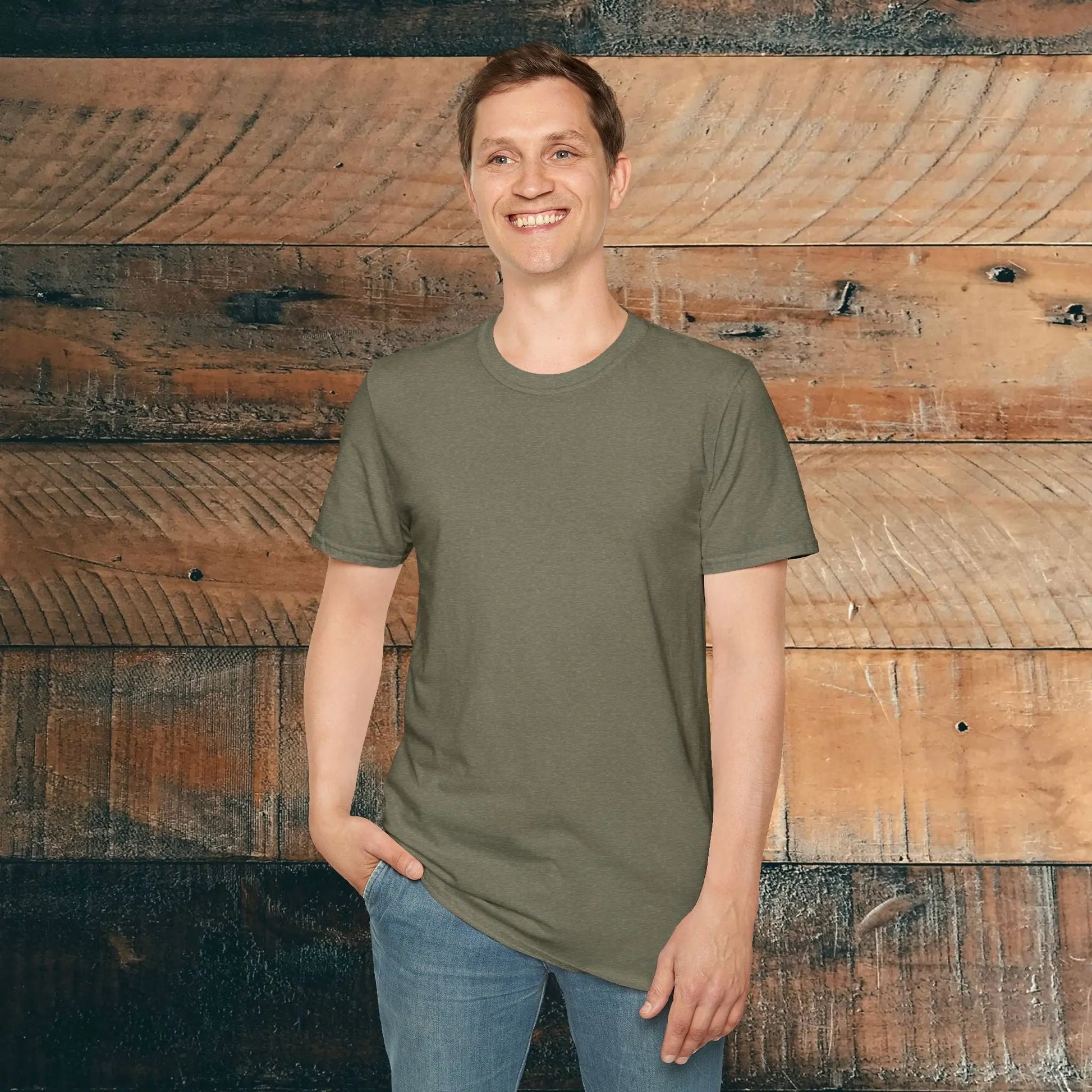 Mount Rainier Wood Sign Back Print National Park Soft T-shirt - Park Service Apparel