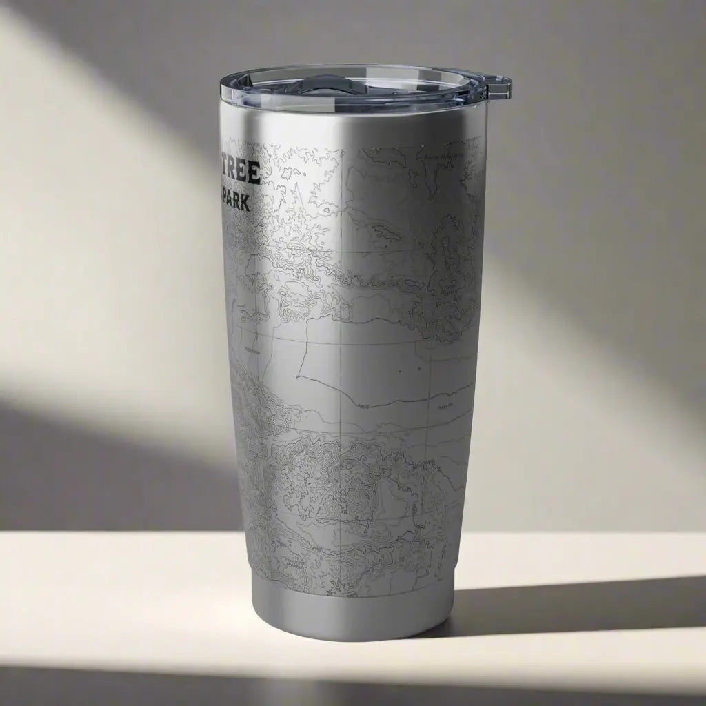Joshua Tree National Park Topographic Tumbler 20oz USGS California Map Print - Park Service Apparel
