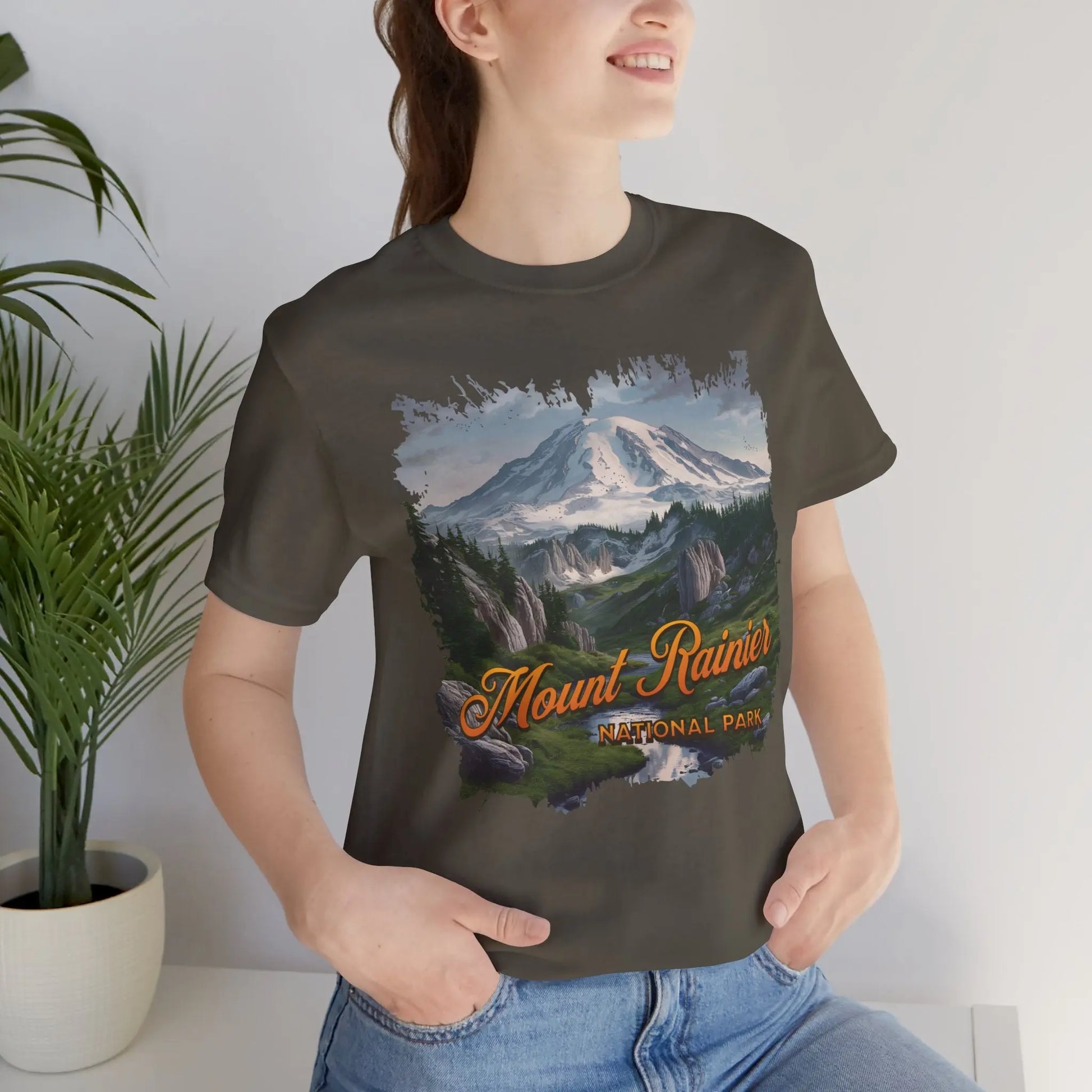Mount Rainier National Park Unisex Fit Soft Short Sleeve Tee - Park Service Apparel