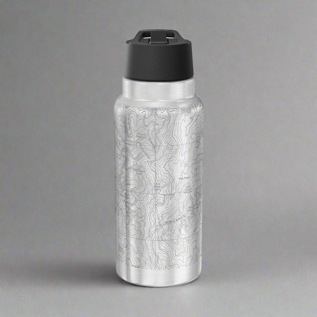Mount Washington Topographic Insulated Water Bottle Tumbler 32oz Printify