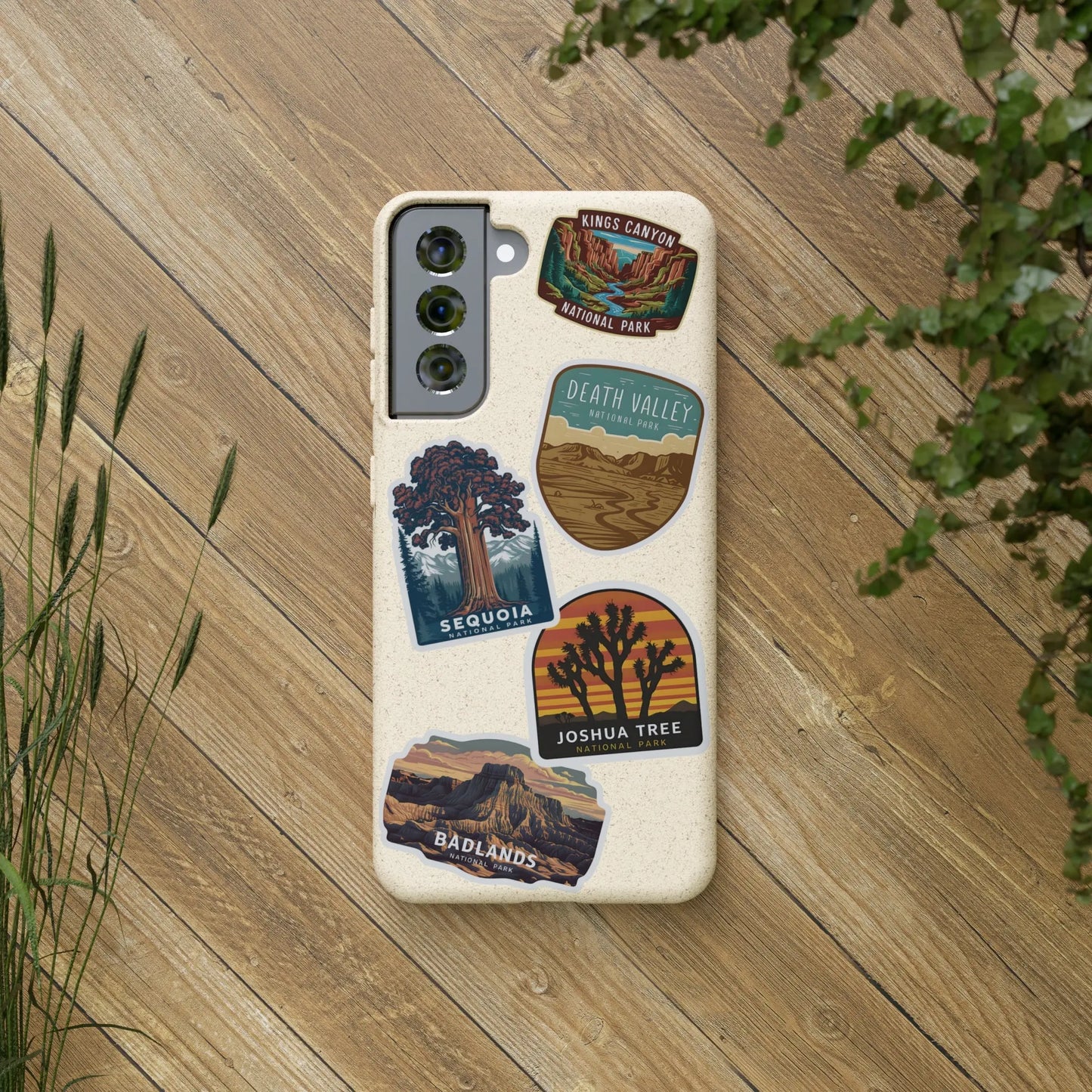 Biodegradable Custom National Park Sticker Style Printed Phone Case Personalize Your Phone Protector (iPhone 11-15) (Galaxy 20-22) - Park Service Apparel