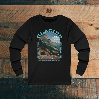 Glacier National Park Going To The Sun Road Unisex Fit Long Sleeve T-shirt - Park Service Apparel