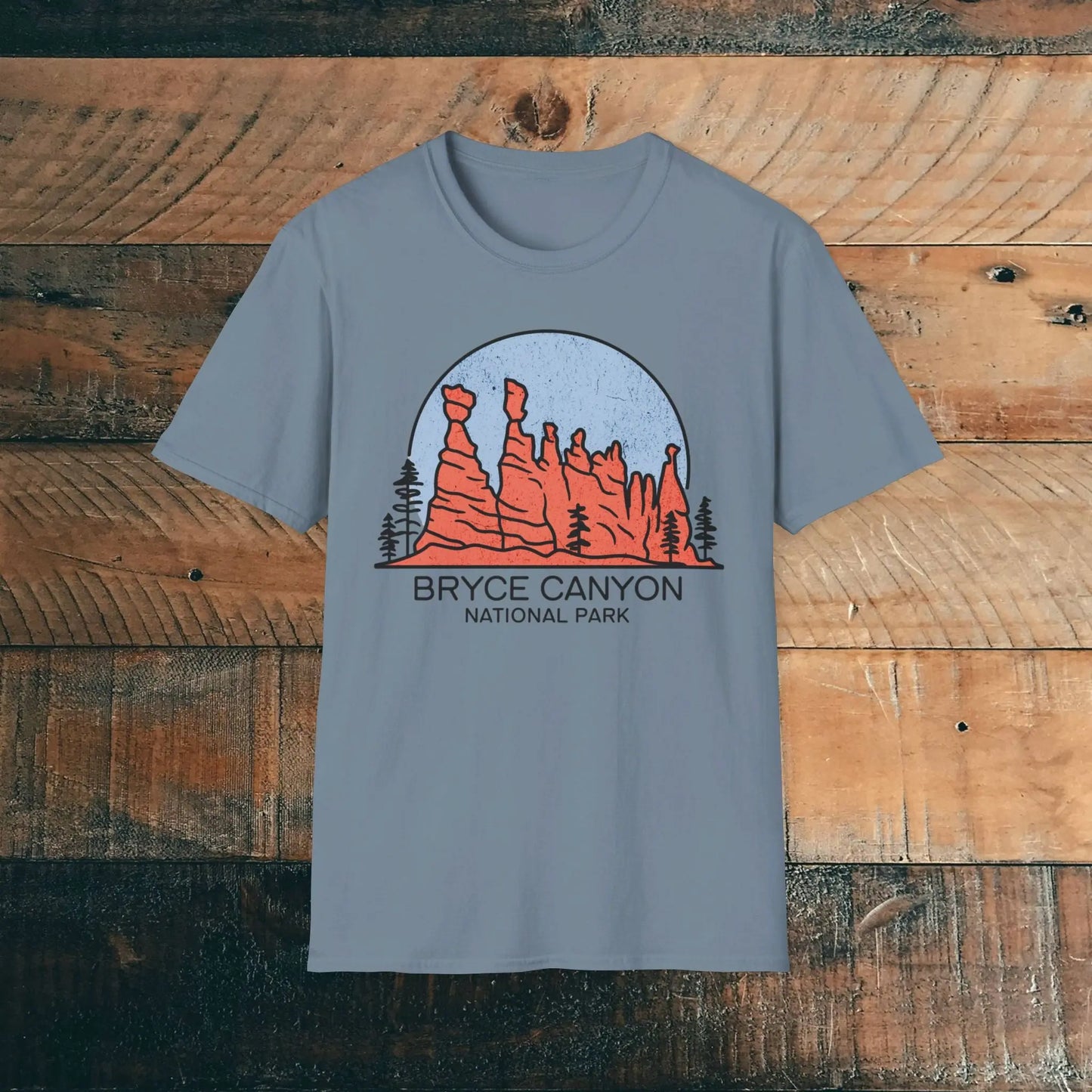 Bryce Canyon National Park Unisex Fit T-Shirt Utah Hoodoos Art - Park Service Apparel