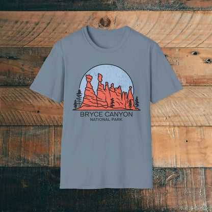 Bryce Canyon National Park Unisex Fit T-Shirt Utah Hoodoos Art - Park Service Apparel