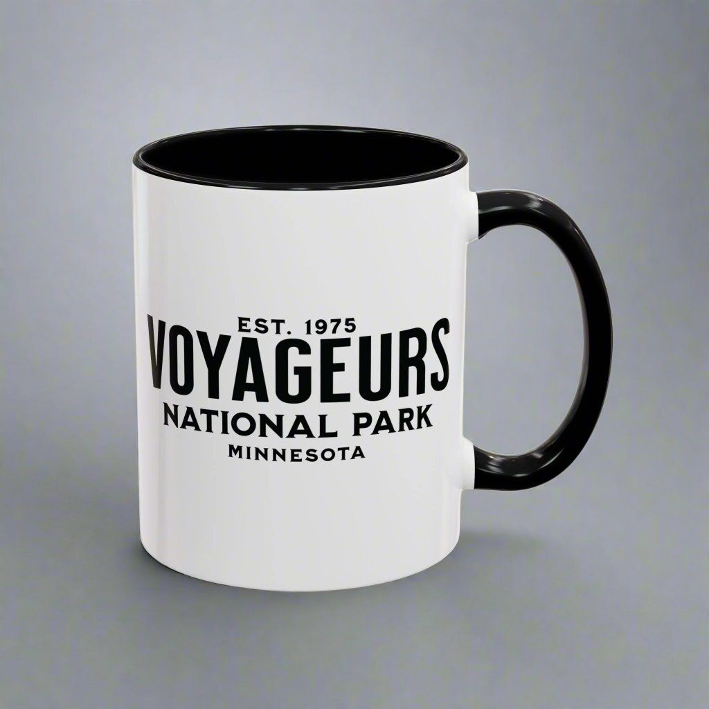 Voyageurs National Park Accent Coffee Mug 11oz 15oz Minnesota Wolf Blue Black Pink Red Outdoor Inspired Printify