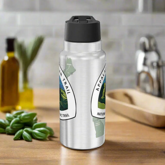 Appalachian National Scenic Trail AT Insulated Water Bottle Tumbler 32oz Map Logo - Park Service Apparel