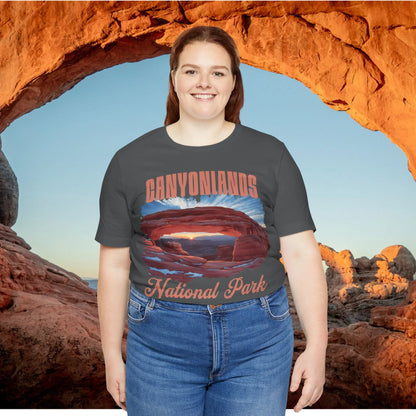 Canyonlands National Park Unisex Fit Short Sleeve Tee Soft Utah T-shirt - Park Service Apparel